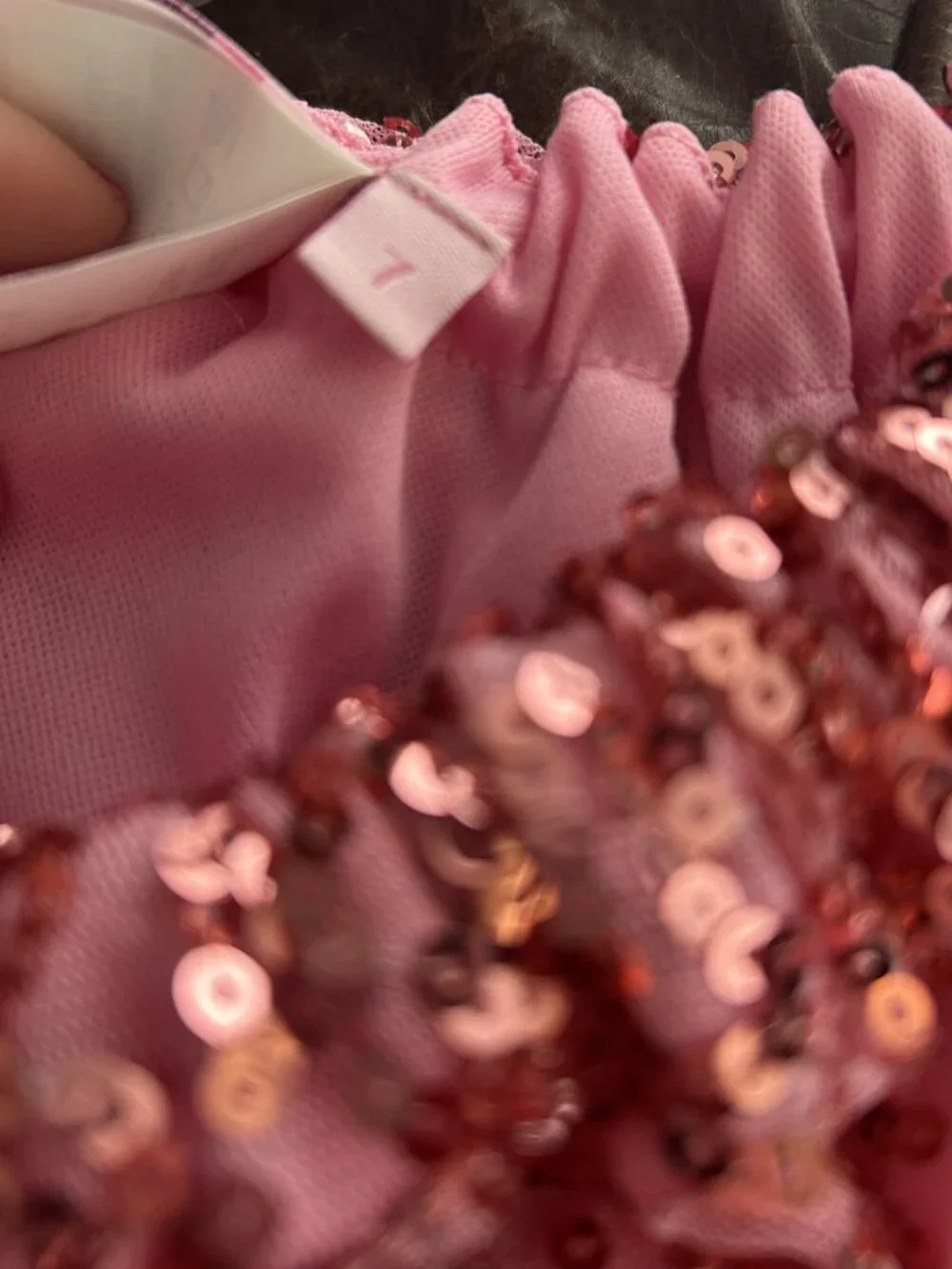 Pink Sequins Dress - Size 7 Girls - Brand New with Tags - Picture 9 of 11